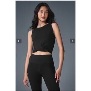 Alo Yoga Black Cover Tank Size: S